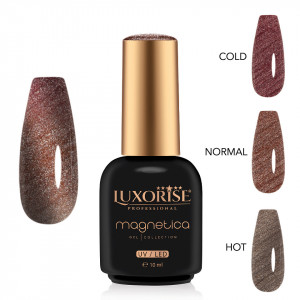 Oja Semipermanenta LUXORISE MAGNETICA - ThermoCharm, Flaming Fusion 10ml - Img 2
