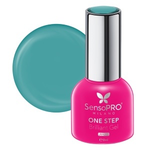 Oja Semipermanenta One Step Brilliant Gel SensoPRO Milano - #116 Turquoise Moon, 8ml