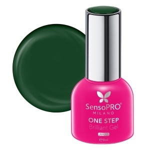 Oja Semipermanenta One Step Brilliant Gel SensoPRO Milano - #59 Couture Green, 8ml