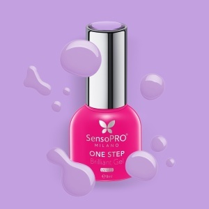Oja Semipermanenta One Step Brilliant Gel SensoPRO Milano - #64 Rare Beauty, 8ml - Img 2