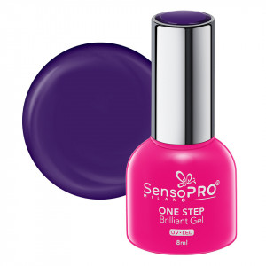 Oja Semipermanenta One Step Brilliant Gel SensoPRO Milano - #69 Royal Purple, 8ml