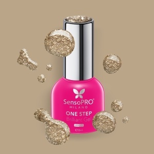 Oja Semipermanenta One Step Brilliant Gel SensoPRO Milano - #73 Insta Glam, 8ml - Img 2