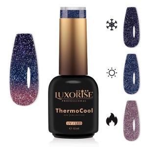 Oja Semipermanenta Termica 3 Culori LUXORISE ThermoCool, Best Time 10ml - Img 1