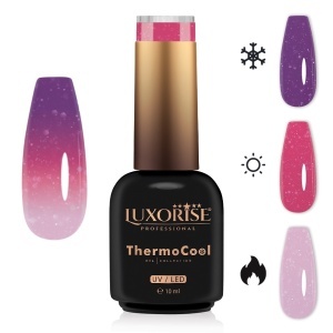 Oja Semipermanenta Termica 3 Culori LUXORISE ThermoCool, Dazzling Glimmer 10ml