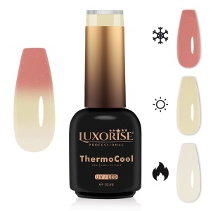 Oja Semipermanenta Termica 3 Culori LUXORISE ThermoCool, Fairy Grace 10ml