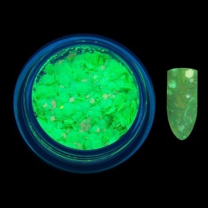 Paiete Unghii Neon Fluorescent LUXORISE, Green - Img 5
