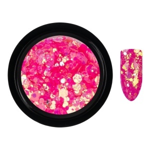 Paiete Unghii Neon Fluorescent LUXORISE, Light Pink - Img 4