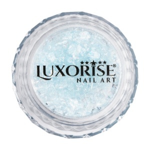 Pigment Unghii Laser Flakes LUXORISE, Celestial Blue - Img 3