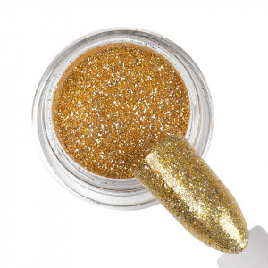 Pigment Unghii LUXORISE Platinum, Gold Queen - Img 2