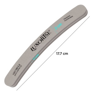 Pila unghii lavabila Banana LUXORISE, granulatia 100/180, gri - Img 2