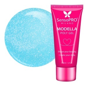Polygel MODELLA SensoPRO Milano - Aqua Mirage, 50ml