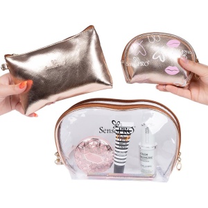 Portfard Travel Transparent & Gold, SensoPRO Holiday, set 3 buc - Img 3
