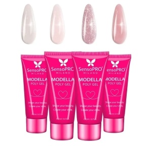 Set 4 Polygel Modella SensoPRO Milano, Velvet Nails 02