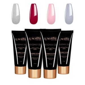 Set 4 Polygel REVOMAX LUXORISE, Brilliance Nails 07