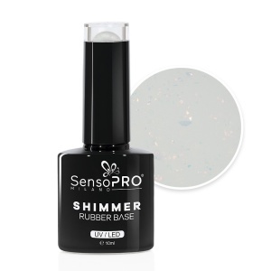 Shimmer Rubber Base SensoPRO Milano 10ml, Glimmer Prosecco #17