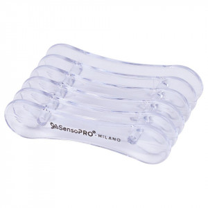 Suport pensule unghii 5 sloturi SensoPRO Milano, Transparent