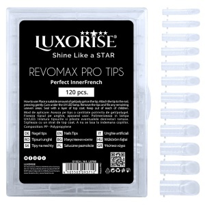 Tipsuri Profesionale Reutilizabile REVOMAX PRO TIPS Perfect InnerFrench LUXORISE, 120pcs - Img 2