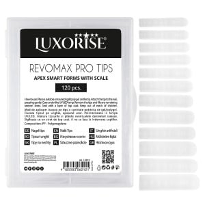 Tipsuri Reutilizabile Polygel & Gel REVOMAX PRO TIPS LUXORISE Flexible Apex, 120 buc - Img 2