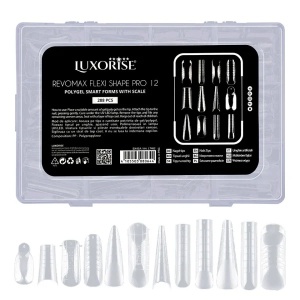 Tipsuri Reutilizabile REVOMAX Flexi Shape Pro 12 LUXORISE pentru Polygel si Gel, 288 buc - Img 2