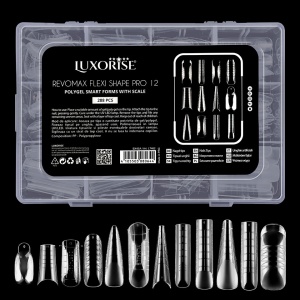 Tipsuri Reutilizabile REVOMAX Flexi Shape Pro 12 LUXORISE pentru Polygel si Gel, 288 buc - Img 3