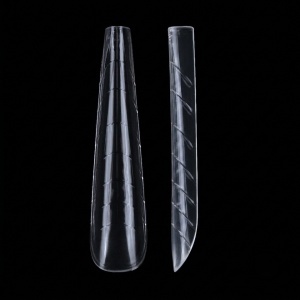 Tipsuri Reutilizabile REVOMAX PRO TIPS LUXORISE Ballerina - Full Forms pentru Polygel si gel, 120 buc - Img 6