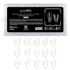 Tipsuri Reutilizabile REVOMAX Two-Piece System Almond LUXORISE pentru Polygel si Gel - Img 6