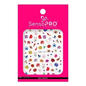 Abtibilduri Unghii SensoPRO Milano Flower Box, model HANYI-614 - Img 1