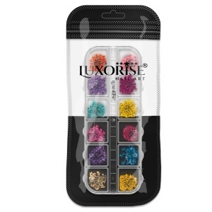 Flori Uscate Unghii LUXORISE - Flower Romance, 12 modele - Img 2