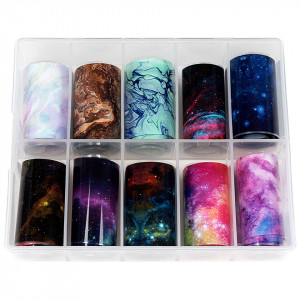 Folie Transfer LUXORISE #14 Cosmos, Set 10 buc - Img 1