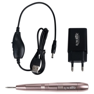 Freza Unghii cu Capat USB Titanium Travel - LUXORISE, Gold - Img 2