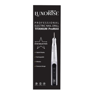 Freza Unghii Portabila cu Display Digital Titanium ProMAX - LUXORISE, Silver - Img 5