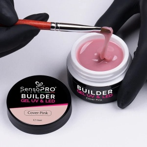 Gel Constructie Unghii SensoPRO Milano - Cover Pink 15ml - Img 3
