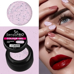 Gel UV Colorat Cashmere Pink 5ml, SensoPRO Milano - Img 4