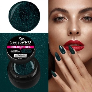 Gel UV Colorat Eternal Green Fairy 5ml, SensoPRO Milano - Img 2