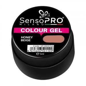 Gel UV Colorat Honey Beige 5ml, SensoPRO Milano - Img 3