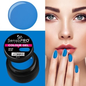 Gel UV Colorat Neon Blue 5ml, SensoPRO Milano - Img 3