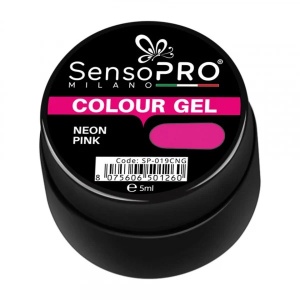 Gel UV Colorat Neon Pink 5ml, SensoPRO Milano - Img 3