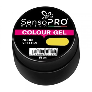 Gel UV Colorat Neon Yellow 5ml, SensoPRO Milano - Img 3