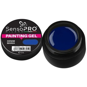 Gel UV Pictura Unghii Denim Mania 5ml, SensoPRO Milano