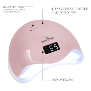 Lampa UV LED 48W SUN5 PRO SensoPRO Milano, Pink - Img 8