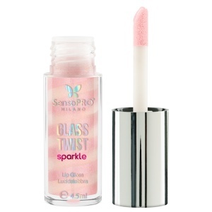 Luciu de buze Glass Twist Sparkle SensoPRO Milano, Sugar Pink - Img 4