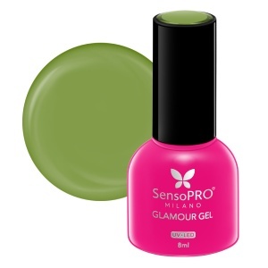 Oja Semipermanenta Glamour Gel SensoPRO Milano - #102 Bohemian Green, 8ml