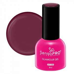 Oja Semipermanenta Glamour Gel SensoPRO Milano - #50 Ruby Moon, 8ml