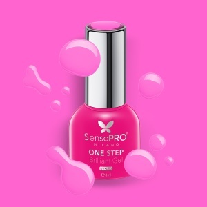 Oja Semipermanenta One Step Brilliant Gel SensoPRO Milano - #120 Orchid Party, 8ml - Img 2