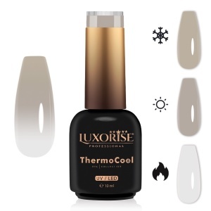 Oja Semipermanenta Termica 3 Culori LUXORISE ThermoCool, Cashmere Love 10ml