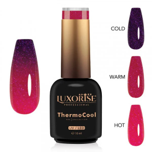 Oja Semipermanenta Termica 3 Culori LUXORISE ThermoCool, Chic Style 10ml - Img 2