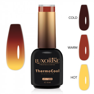 Oja Semipermanenta Termica 3 Culori LUXORISE ThermoCool, Misty Moon 10ml - Img 2