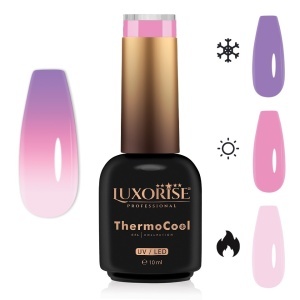 Oja Semipermanenta Termica 3 Culori LUXORISE ThermoCool, Silent Lilac 10ml
