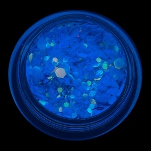 Paiete Unghii Neon Fluorescent LUXORISE, Blue - Img 5