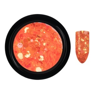 Paiete Unghii Neon Fluorescent LUXORISE, Hot Orange - Img 2